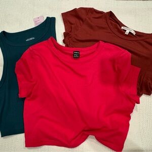 Crop Bundle-3 shirts!